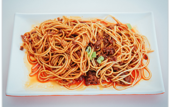 麻辣雞肉醬拌面